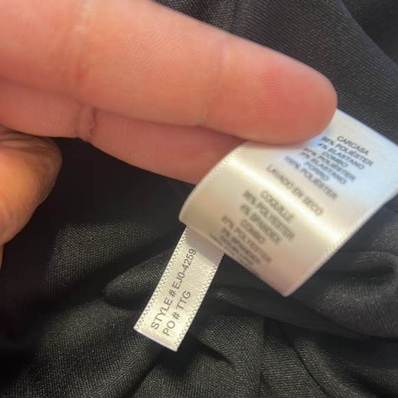 Eliza J long sleeve Tuxedo grown women maxi black dress size 4 NWOT - Picture 10 of 10